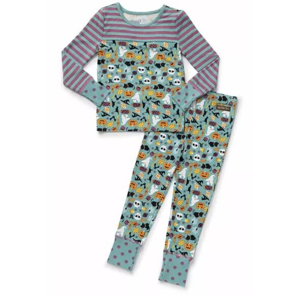 Matilda Jane Other - Matilda Jane Pajama Set HALLOWEEN FRIGHT NIGHT Girls Size 12 Purple Green NEW